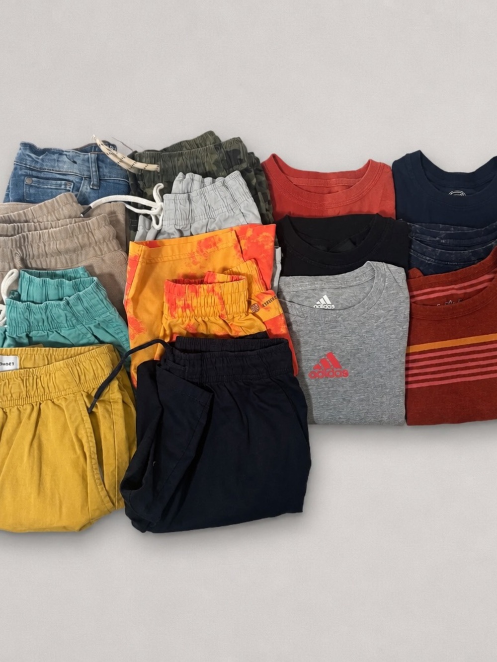 Custom Variety Brands Boys Size M-8 Bundle of (8) Shorts (6) Shirts Casual EUC